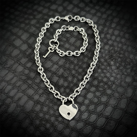 COLD HEART PADLOCK & KEY SET